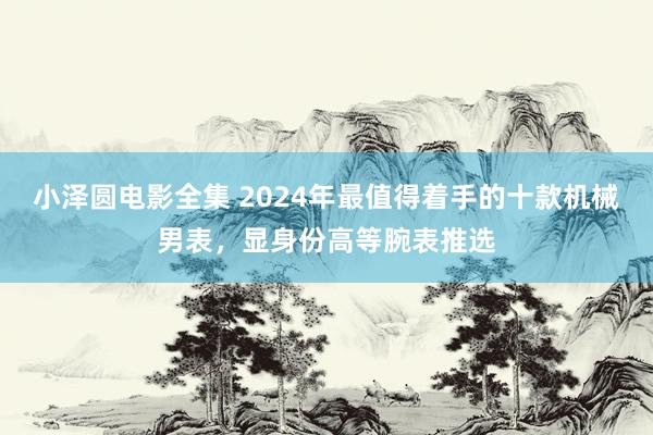 小泽圆电影全集 2024年最值得着手的十款机械男表，显身份高等腕表推选