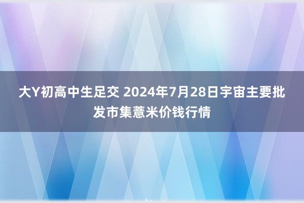 大Y初高中生足交 2024年7月28日宇宙主要批发市集薏米价钱行情