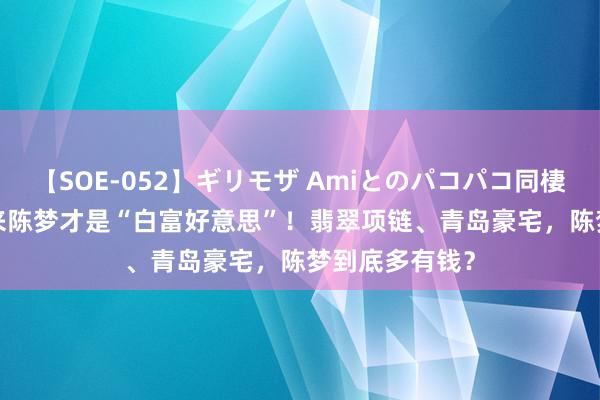 【SOE-052】ギリモザ Amiとのパコパコ同棲生活 Ami 本来陈梦才是“白富好意思”！翡翠项链、青岛豪宅，陈梦到底多有钱？