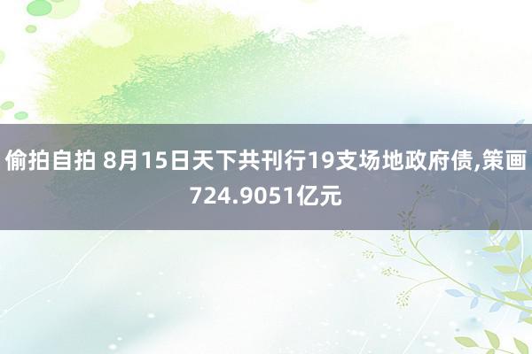 偷拍自拍 8月15日天下共刊行19支场地政府债,策画724.9051亿元