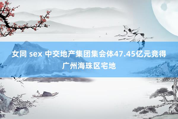 女同 sex 中交地产集团集会体47.45亿元竞得广州海珠区宅地